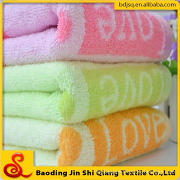 china home textile cotton material lover hearts wedding gift towel